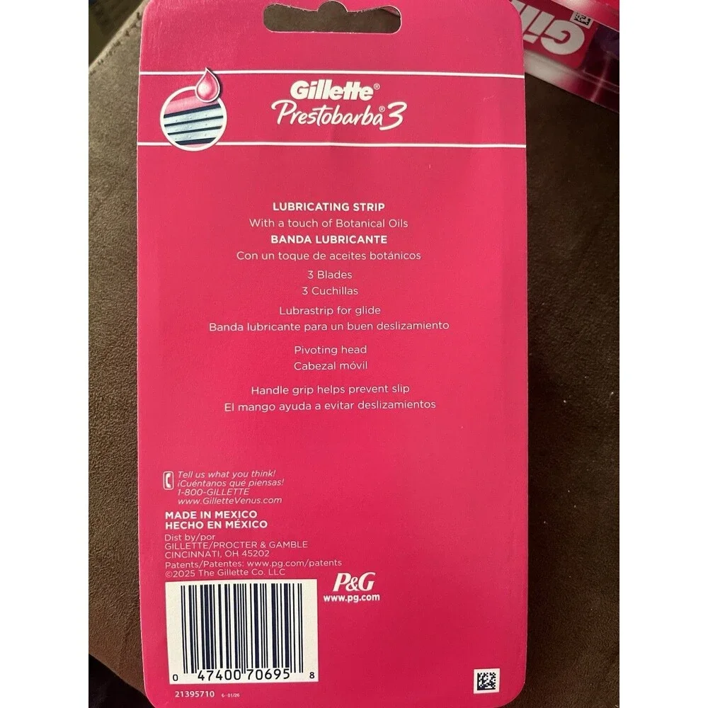 Women’s Gillette 3 Disposable 4 pack Bundle Of 3 Packages
